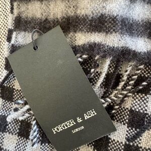 Black and Gray Wool scarf - nwt